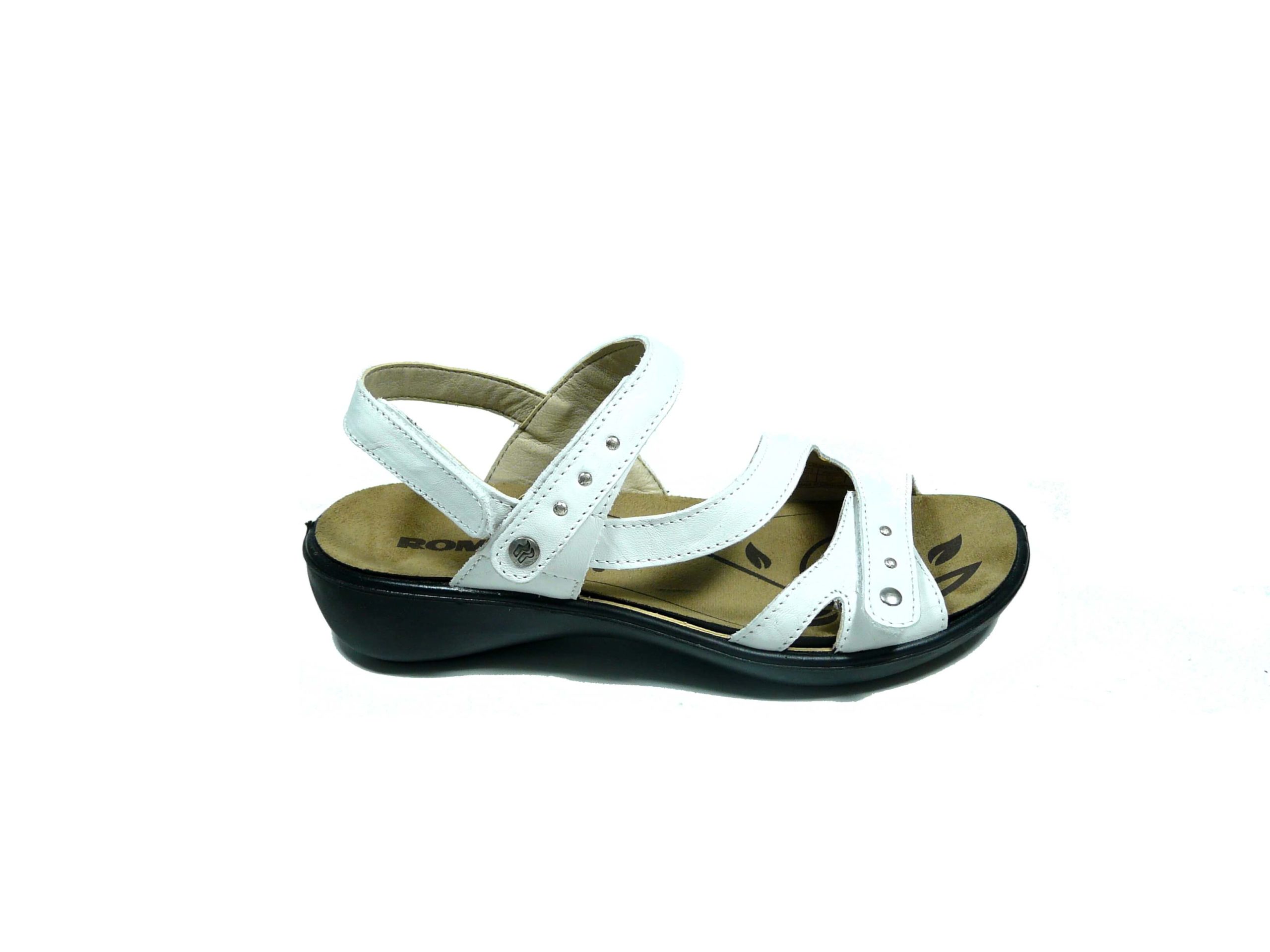 Sandalia señora para pies delicados con plantilla anatómica movible.