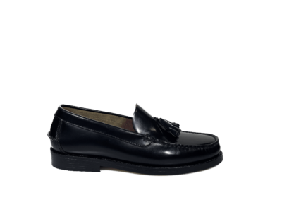 Florentic piel negro con borlas